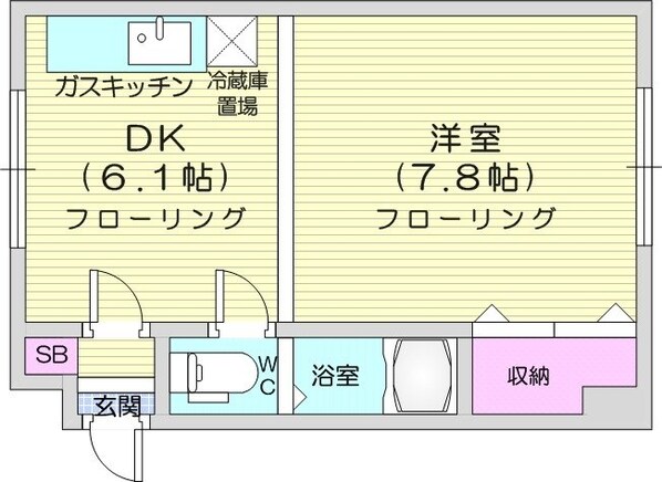 環状通東駅 徒歩5分 3階の物件間取画像